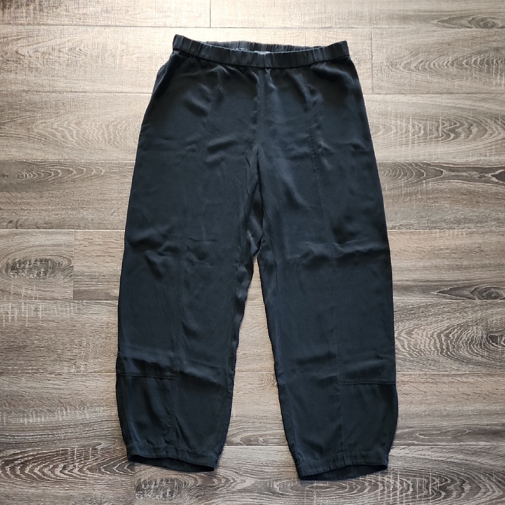 Eileen Fisher Silk Georgette Pants